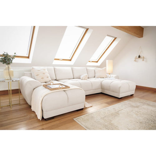 Azzuro Sofa Cream U Shape Corner