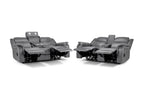 Galaxy Tech Electric Recliner Sofa Grey 3+2 Set