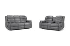 Galaxy Tech Electric Recliner Sofa Grey 3+2 Set