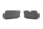 Galaxy Tech Electric Recliner Sofa Grey 3+2 Set