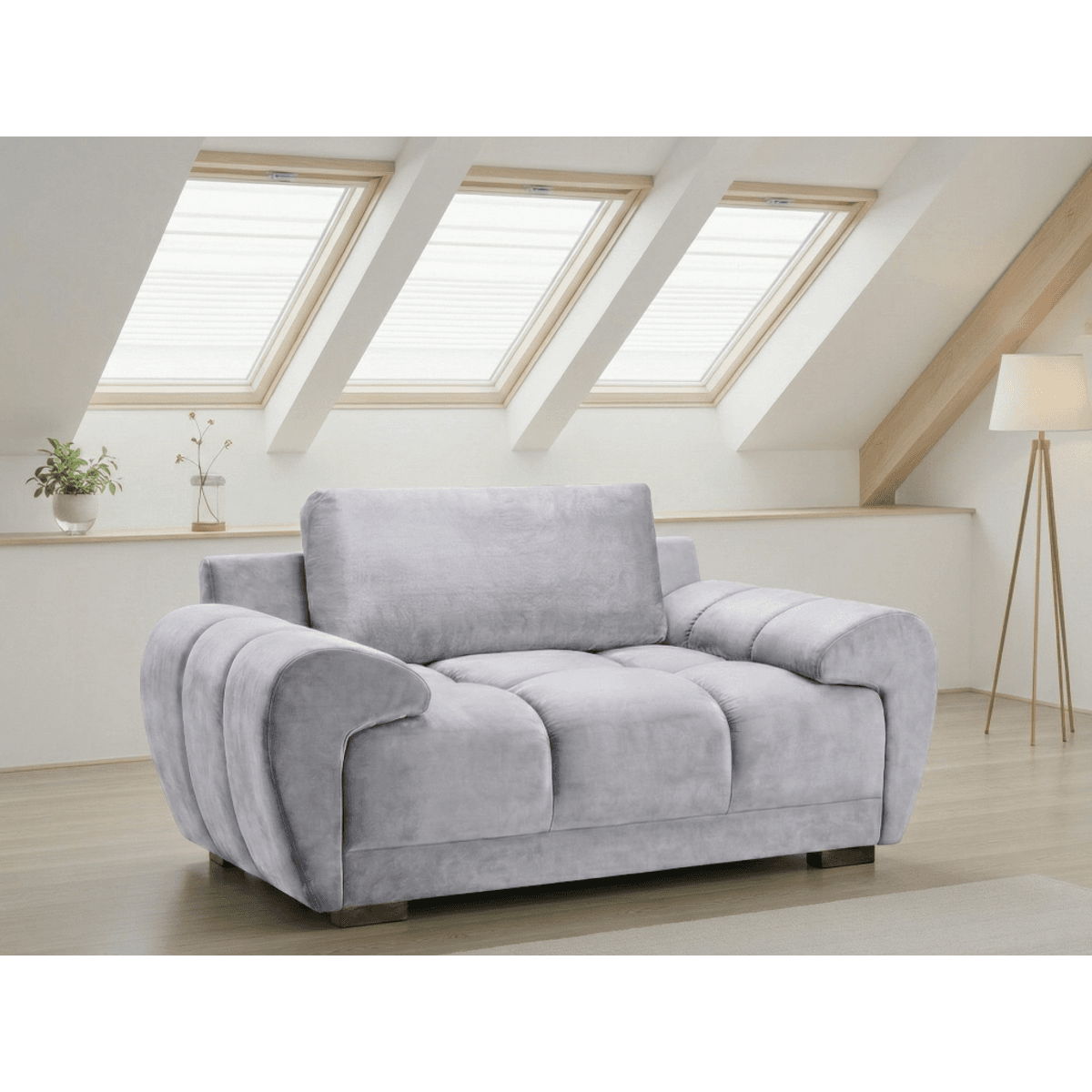 Azzuro Sofa Grey Armchair