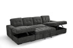 Palermo Sofabed Grey U Shape Corner