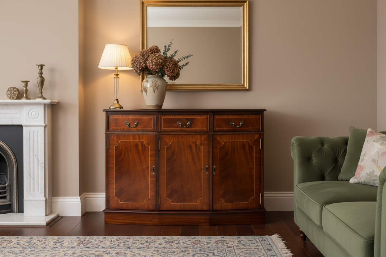 3 Door Bow Sideboard