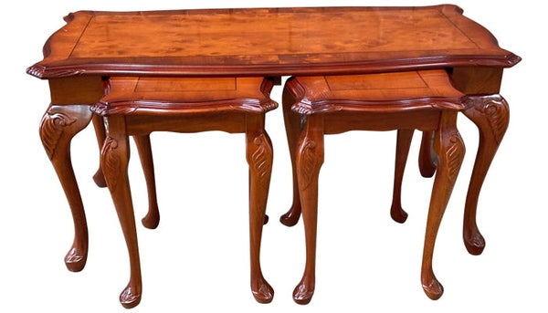 Queen Anne Lounge Nest of Tables