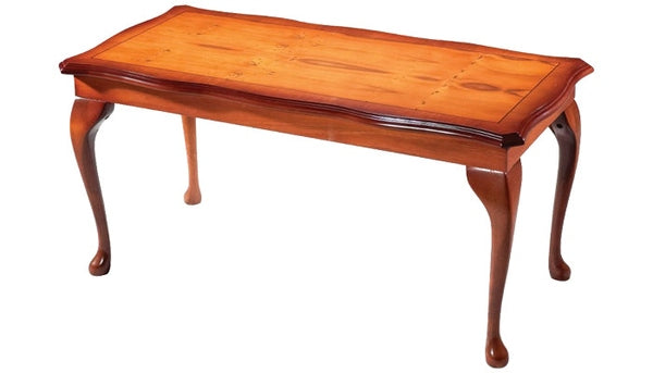 Queen Anne Polished Top Inlaid Long John Table
